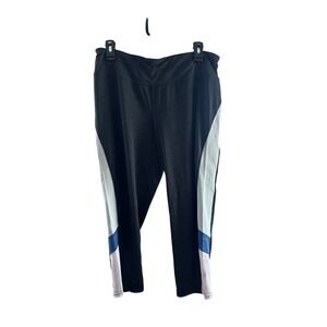 Tangerine Women's Capri Gray Blue Leggings XL Breathable, Yoga, Key Pocket